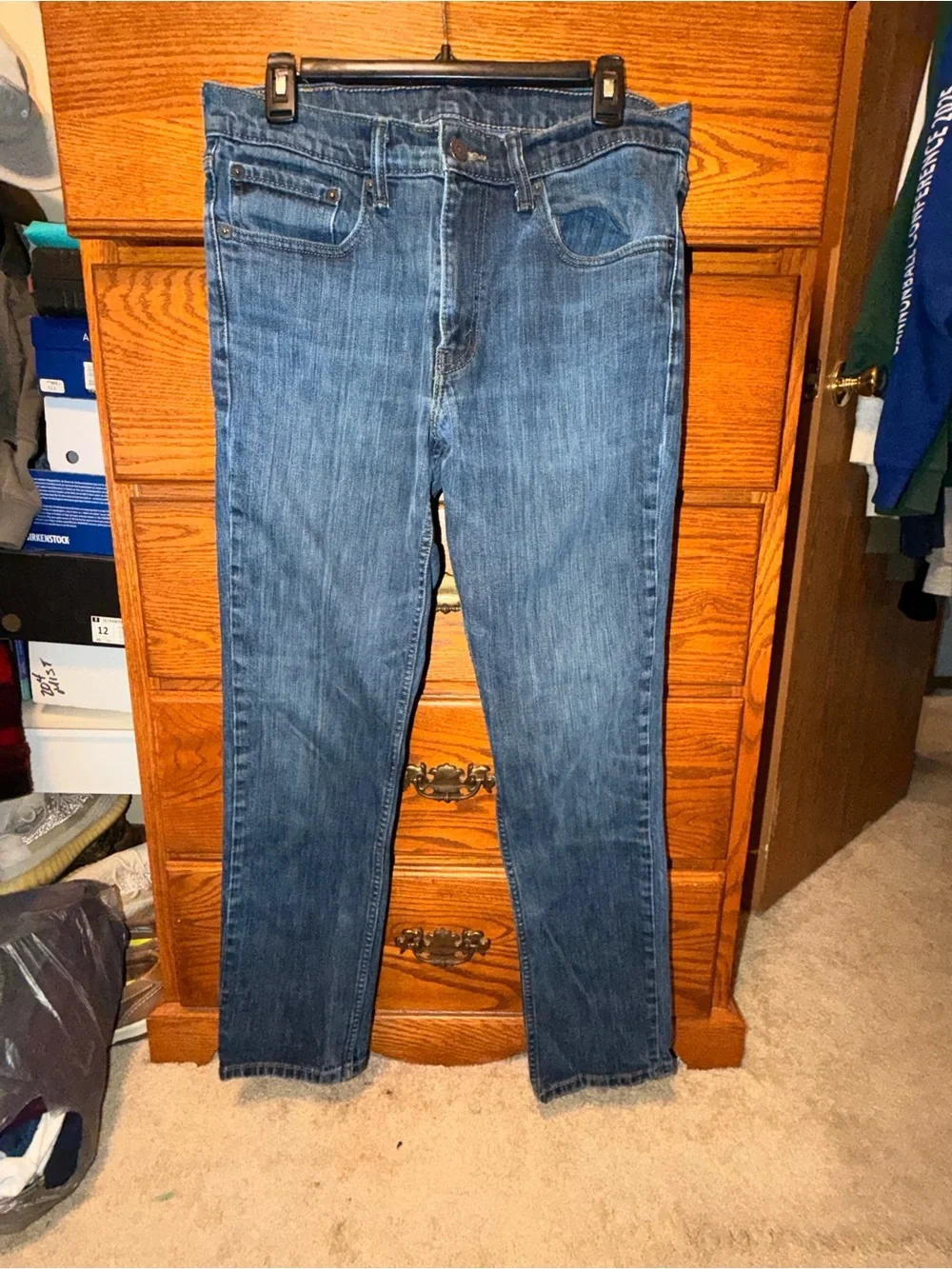 Levi's Men's Slim Straight Blue Denim Jeans